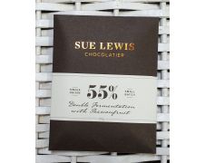 Sue Lewis Single Origin 55% Double Fermentation with Passionfruit 50g