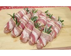 Pork Chipolata Wrapped In Streaky Bacon "Pigs in Blanket" (Pack of 10)