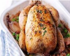 Christmas Roast Chicken Stuffed Sausage meat with apple & cranberries - Raw (Code:1504)